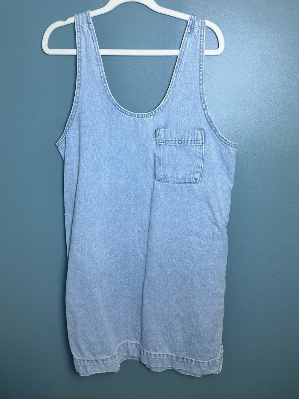 Universal Thread Light Blue Denim Tank Dress with Pockets Sz Sm